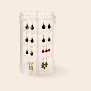Acrylic Transparent 360° Rotating Jewelry Organiser