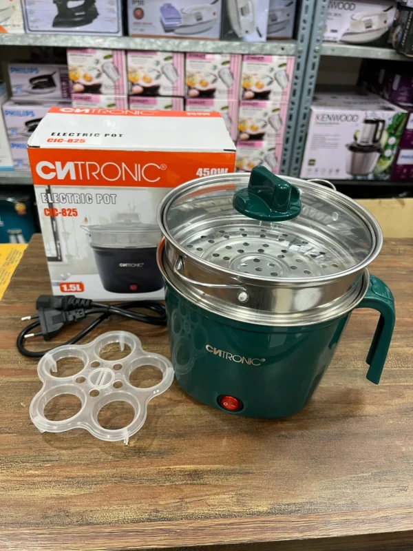 1.5Litre 450W Electric Pot with Egg Boiler Option (Premium Quality)