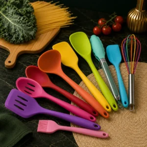 10Pcs Silicone Cooking Utensils Set