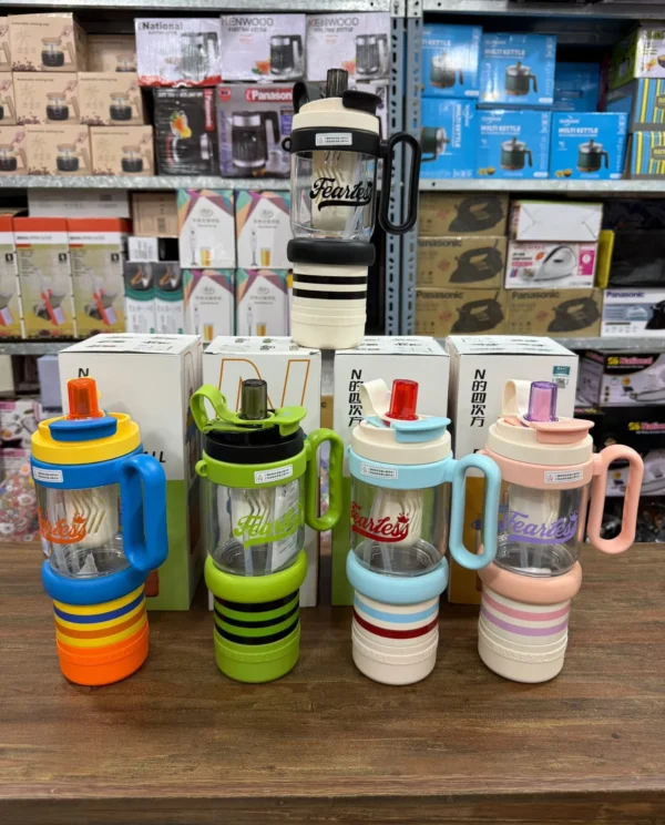 1000ML Fearless Vacuum Steel + Plastic Water Cup