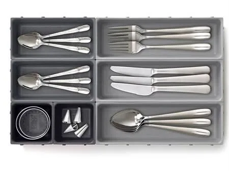 10pcs Kitchen Cutlery Drawer Organizer