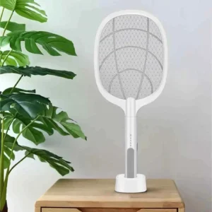 3 Layer Mesh Electric Mosquito Racket with LED Light