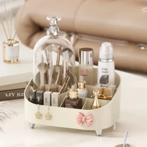 2in1 Bear Shape Brush Holder & Cosmetic Organizer