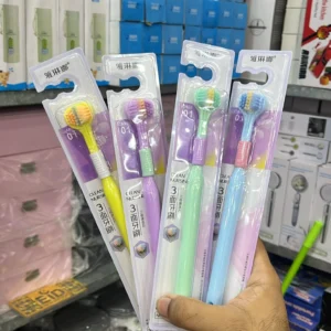 3 Sided 360 Rotating Tooth Brush (Imported China) (Colourful Edition)