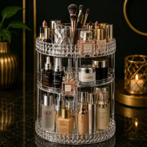 360° Diamond Cut Makeup Organizer