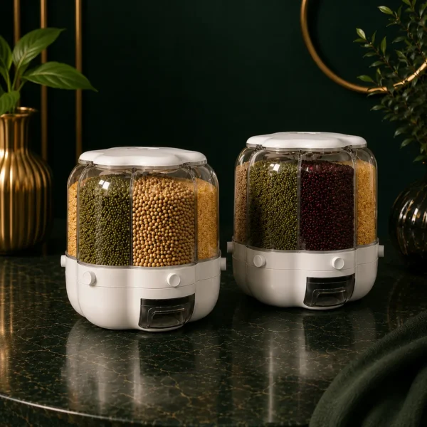 360° Rotating Acrylic Cereal Dispenser