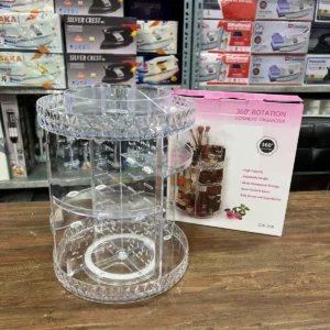 360 rotating cosmetic organizer