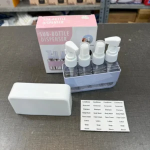 4in1 Leakproof Travel Dispenser Bottle with stickers