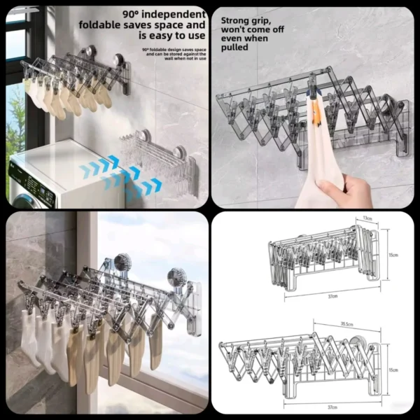 Acrylic Foldable Multipurpose Socks Drying Rack
