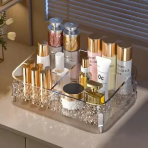 Acrylic Glacier Design Cosmetic Organizer
