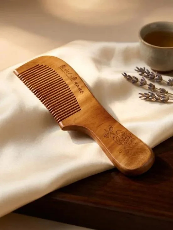 Anti Frizz Wooden Hair Comb