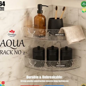 Aqua Unbreakable Triangle & Square Shape Corner Rack