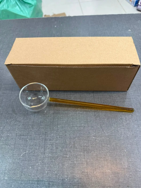 Crystal Clear Glass Stirring Spoon – Heat Resistant