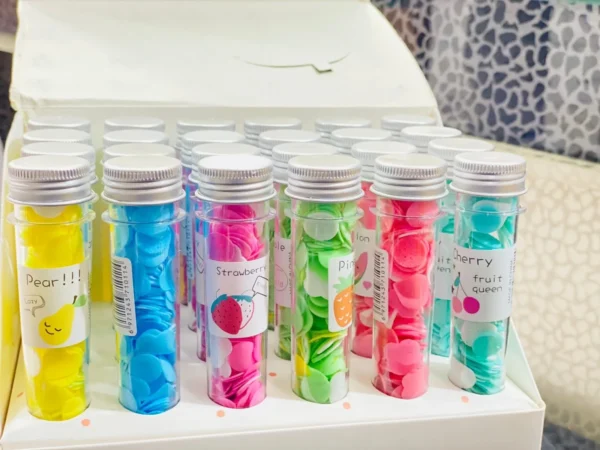 Disposable Flower Paper Soap with Plastic Bottle