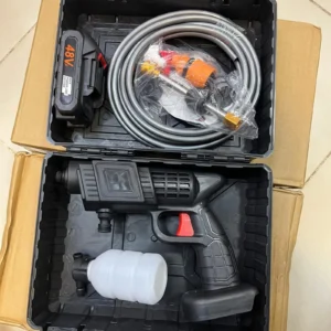 Double Battery Water Cleaning Gun Car Washer Gun Product Include 2 Water Nozzel 48V Battery Pipe Soap Liquis Bottle
