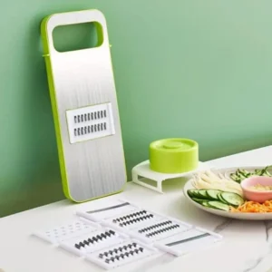 Handheld Mandoline Slicer with Interchangeable Blades