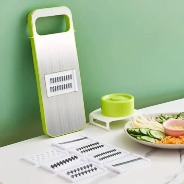 Handheld Mandoline Slicer with Interchangeable Blades