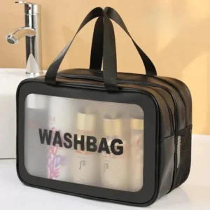 Large Size Washbag Makeup & Cosmetic Organizer (Black Only)
