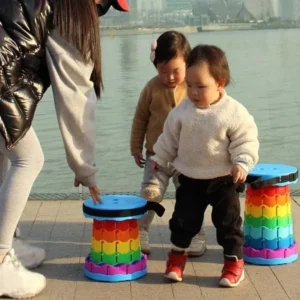 Outdoor Telescopic Stool Retractable Chair Seat Portable Stool Folding (Only Black Color Available) (Without Box)
