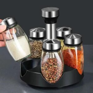 Rotating 6 Bottle Spice Rack