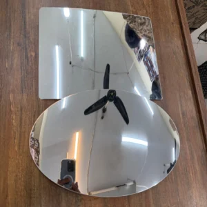 Self Adhesive Plastic Oval Mirror for Wall Stickers