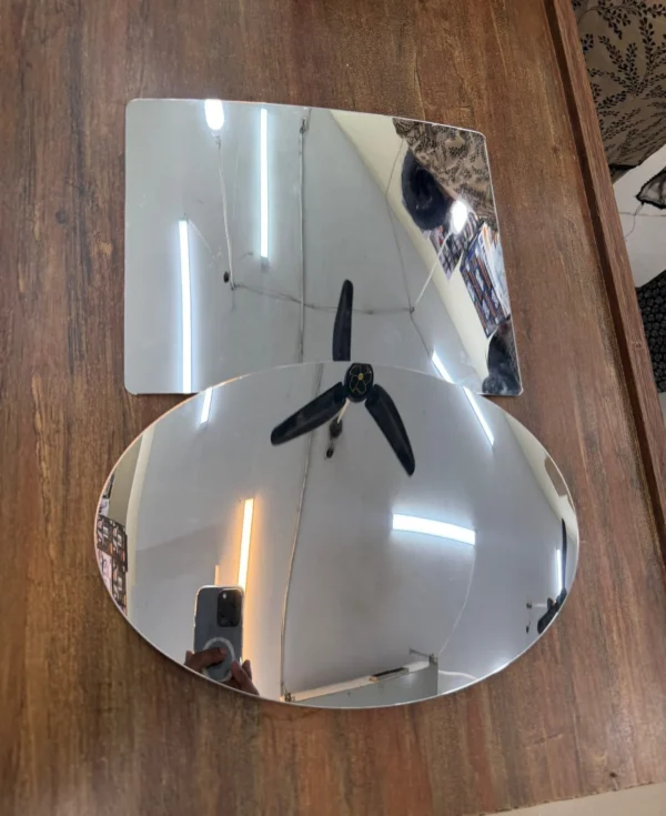 Self Adhesive Plastic Oval Mirror for Wall Stickers