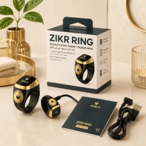 Zikr Wearable Ring with OLED Display & Tasbih Tracker (Waterproof)