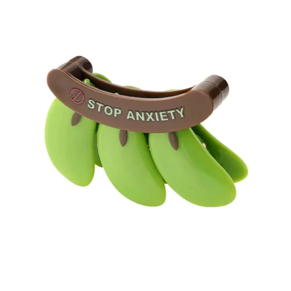 Green banana clip bunch with a brown band